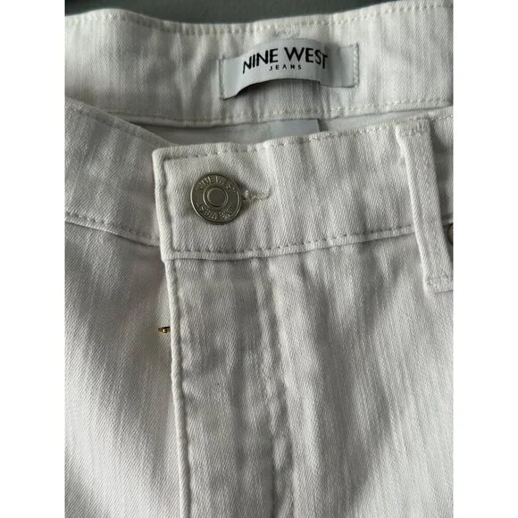 Nine West Chrystie Capri Jeans Size 14 Stretch Mid Rise Casual Summer Pants - Picture 3 of 5